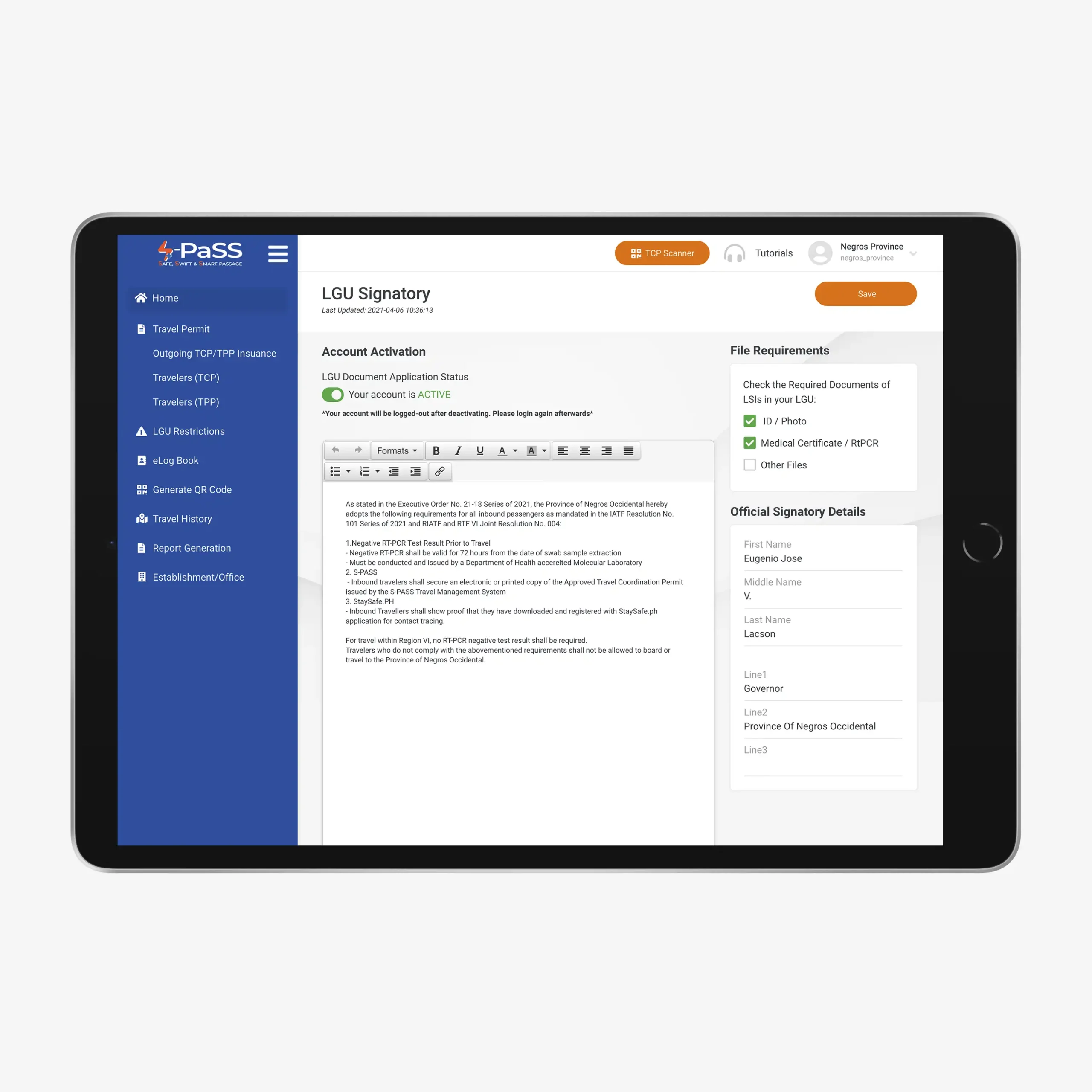 S-Pass App Design