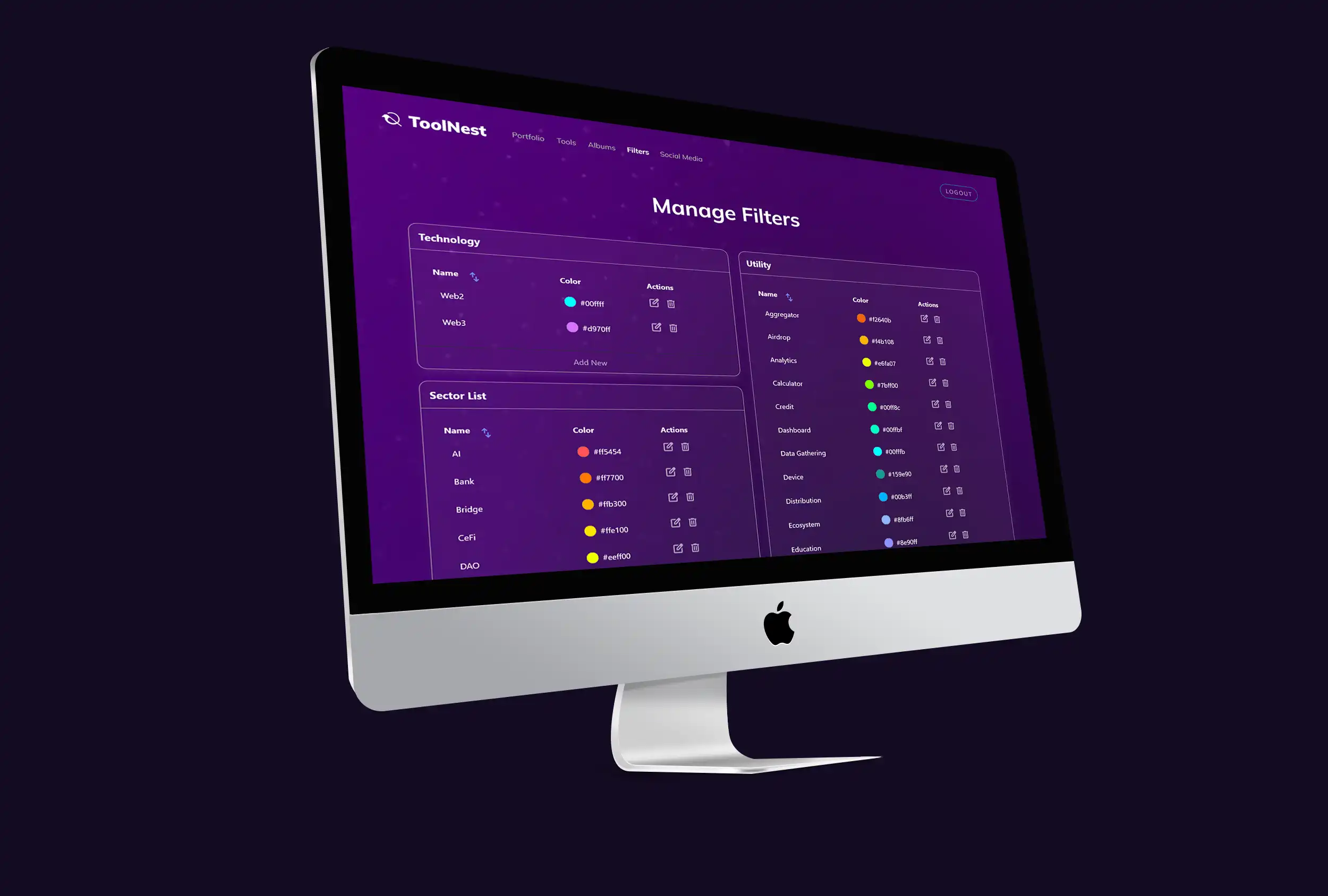 toolnest webstite design